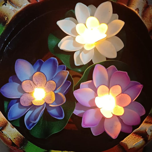 Led Water Sensor Flower 6Pcs