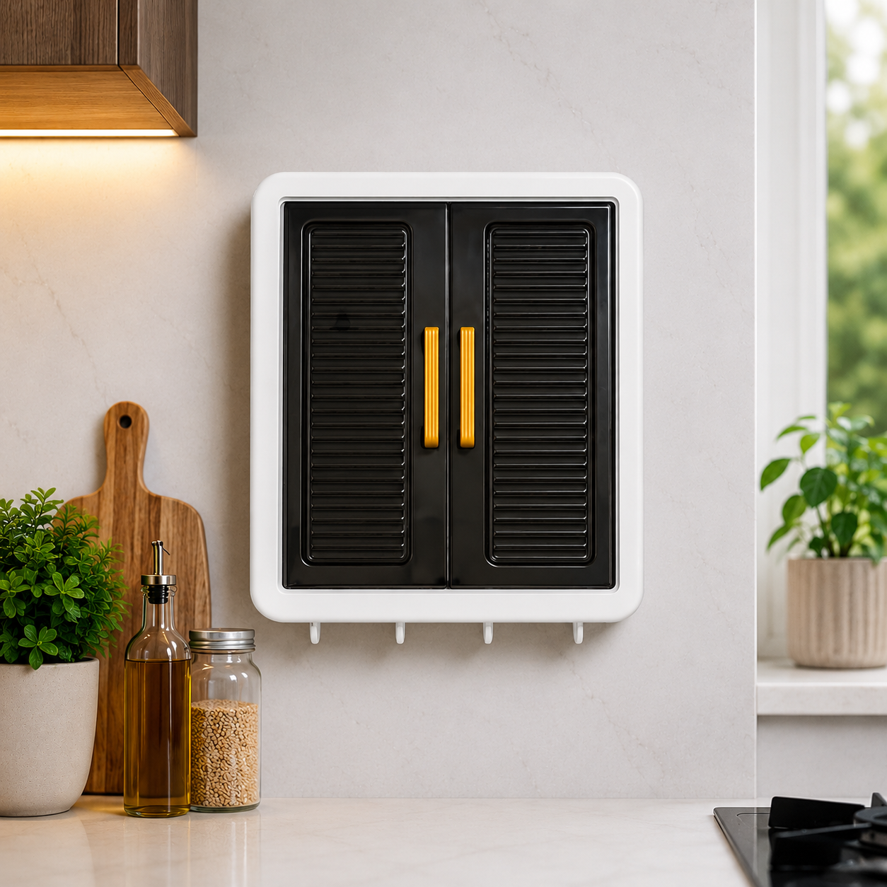 Modern Wall Mounted Plastic Cabinet For Kitchen & Bathroom